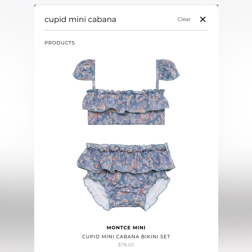 Montce mini cabana bikini set
